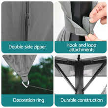 Load image into Gallery viewer, Gazebo 3x4m Canopy Outdoor Steel Frame Patio Tent Curtains Marquee Grey
