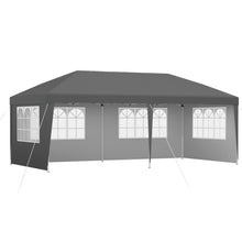 Load image into Gallery viewer, Gazebo 3x6m Pop Up Marquee Wedding Party Outdoor Camping Canopy Grey
