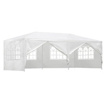 Load image into Gallery viewer, Gazebo 3x6m Marquee Wedding Party Tent Outdoor Camping Side Wall Canopy 6 Panel White
