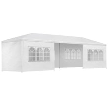 Load image into Gallery viewer, Gazebo 3x9m Marquee Wedding Party Tent Outdoor Camping Side Wall Canopy 8 Panel White
