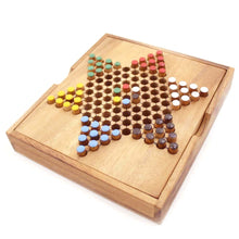 Load image into Gallery viewer, Chinese Checkers - wooden board game, strategy game, game for adults, game for kids, Medium
