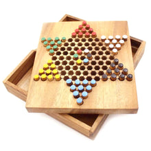 Load image into Gallery viewer, Chinese Checkers - wooden board game, strategy game, game for adults, game for kids, Medium
