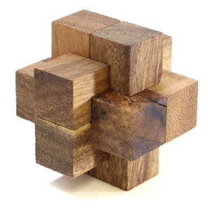 Brainteaser wooden puzzles set of 4 in a gift box.