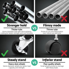 Load image into Gallery viewer, Artiss 2X Clothes Rack Double Rod Airer Rail Coat Stand Adjustable Hanger
