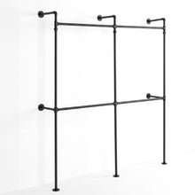 Load image into Gallery viewer, Artiss Industrial Pipe Clothing Rack Garment Clothes Display Stand Wall Mounted
