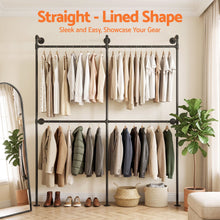 Load image into Gallery viewer, Artiss Industrial Pipe Clothing Rack Garment Clothes Display Stand Wall Mounted
