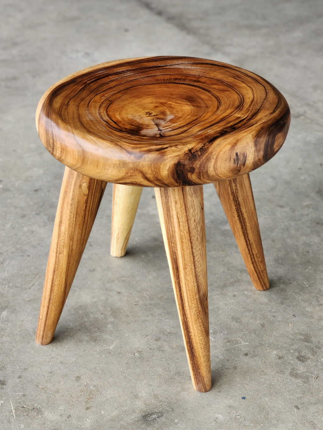 Round Coffee Side Table Timber-40 cm across