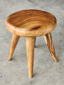 Round Coffee Side Table Timber-40 cm across