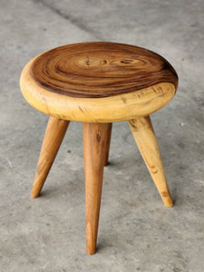 Round Coffee Side Table Timber-40 cm across