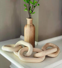 Load image into Gallery viewer, Chain feature homeware Natural Wooden Chain 5-Link
