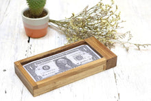 Load image into Gallery viewer, Hidden money gift: Wooden Puzzle Box- Hide your gift and see if they can open it using Hidden Compartments - Sliding Door
