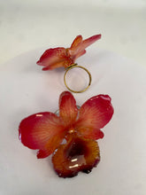 Load image into Gallery viewer, Real Orchid Flower Adjustable Ring – Handcrafted Preserved Pink Orchid Statement Ring
