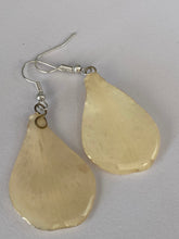 Load image into Gallery viewer, Real Flower Orchid Petal Earrings – Vibrant White Flower Botanical
