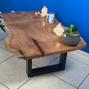 Coffee side table Silky Oak handmade in Australia