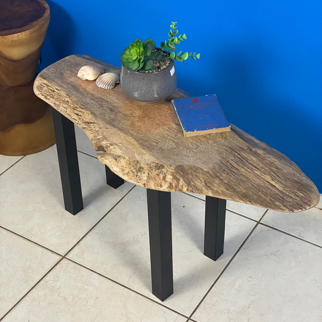 Coffee side table Silky Oak handmade with legs-Australian made.