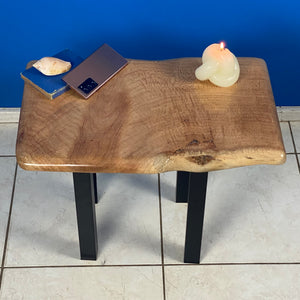 Bedside side Table- Live Edge Silky Oak Australian Timber