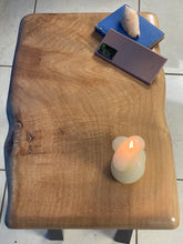 Load image into Gallery viewer, Bedside side Table- Live Edge Silky Oak Australian Timber
