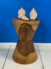 Load image into Gallery viewer, Side Table hourglass shaped bedside side drinks bedside table
