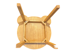 Load image into Gallery viewer, Children&#39;s furniture Bear Table -natural wood handmade and solid build
