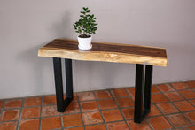 Load image into Gallery viewer, Console Table Live Edge Raintree Wood 100 cm
