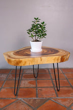 Load image into Gallery viewer, Round Raintree Wood Live Edge Coffee Table
