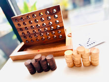 Load image into Gallery viewer, Connect Four 4 IN A ROW GAME board game -folds away travel ready.
