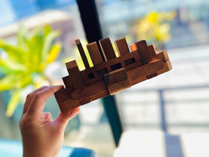 Brainteaser puzzle - 3D Interlocking boat wooden puzzle.