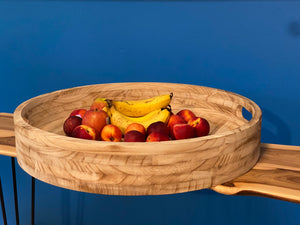 Wooden Round Fruit Bowl Serving Board Tray Platter-Large 60 cm across