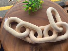 Load image into Gallery viewer, Chain feature homeware Natural Wooden Chain 5-Link
