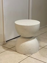 Load image into Gallery viewer, Side table 40 cm diameter mushroom shaped-white or black options-indoor or outdoor
