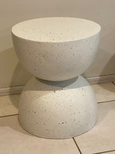 Load image into Gallery viewer, Side table 40 cm diameter mushroom shaped-white or black options-indoor or outdoor
