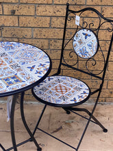 Load image into Gallery viewer, Outdoor Table And Chairs Set Mosaic Bistro Setting Balcony Garden Furniture 3pcs
