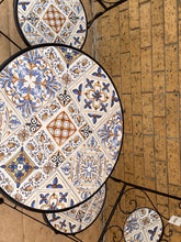 Load image into Gallery viewer, Outdoor Table And Chairs Set Mosaic Bistro Setting Balcony Garden Furniture 3pcs
