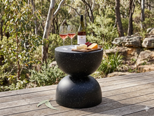 Load image into Gallery viewer, Side table 40 cm diameter mushroom shaped-white or black options-indoor or outdoor
