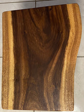 Load image into Gallery viewer, Bedside Table- Live Edge natural Wooden Side Table / Corner Table / Plant or book Stand Raintree Wood-OS 58 model
