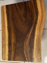 Load image into Gallery viewer, Bedside Table- Live Edge natural Wooden Side Table / Corner Table / Plant or book Stand Raintree Wood-OS 58 model
