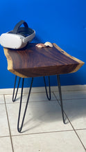 Load image into Gallery viewer, Bedside Table- Live Edge natural Wooden Side Table / Corner Table / Plant or book Stand Raintree Wood-OS 56 model
