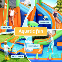 Load image into Gallery viewer, AirMyFun Kids Inflatable Pool Water Double Slide Park Jumping Castle 465X430CM
