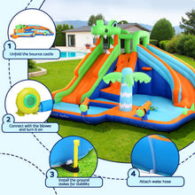 Load image into Gallery viewer, AirMyFun Kids Inflatable Pool Water Double Slide Park Jumping Castle 465X430CM
