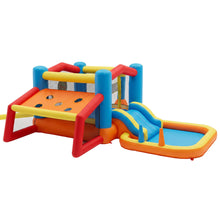 Load image into Gallery viewer, Keezi Inflatable Kids Pool Play Park Jumping Castle Volleyball Net with Blower Balls 4mx4.37m
