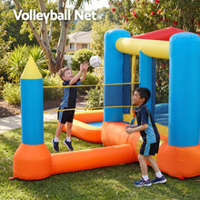 Load image into Gallery viewer, Keezi Inflatable Kids Pool Play Park Jumping Castle Volleyball Net with Blower Balls 4mx4.37m
