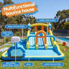 Load image into Gallery viewer, Keezi Inflatable Splash Kids Pool Water Slide Park with Blower 4m x 5.65m
