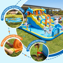 Load image into Gallery viewer, Keezi Inflatable Splash Kids Pool Water Slide Park with Blower 4m x 5.65m
