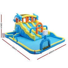 Load image into Gallery viewer, Keezi Inflatable Splash Kids Pool Water Slide Park with Blower 4m x 5.65m
