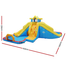 Load image into Gallery viewer, Keezi Inflatable Kids Pool Water Slide Splash Castle Football 622cmx542cm
