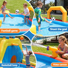 Load image into Gallery viewer, Keezi Inflatable Kids Pool Water Slide Splash Castle Football 622cmx542cm
