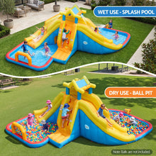 Load image into Gallery viewer, Keezi Inflatable Kids Pool Water Slide Splash Castle Football 622cmx542cm
