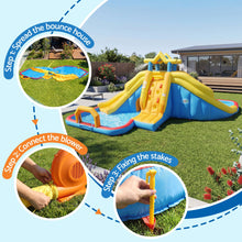 Load image into Gallery viewer, Keezi Inflatable Kids Pool Water Slide Splash Castle Football 622cmx542cm
