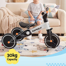 Load image into Gallery viewer, RIGO Tricycle Bike, Kids Bike with 3 wheels, Carbon Steel 70cm White
