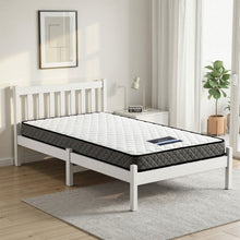 Load image into Gallery viewer, Giselle Single Mattress and Artiss Bed Frame Set White Solid Pine with 16cm Mattress
